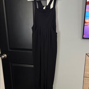 HALARA Black Textured Overalls